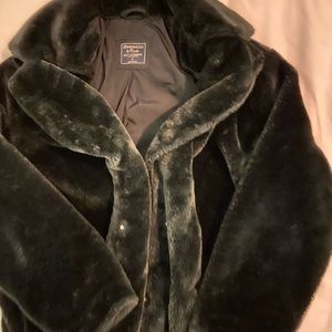 Abercrombie Fuzzy Coat